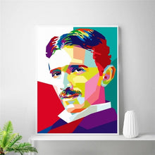 Nikola Tesla Poster Art Canvas Poster Room Decor (No Frame)