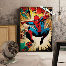 Marvel Superhero Iron Man Spider-Man Captain America Comic Illustration Poster Home Decoration Room decoration picture o954